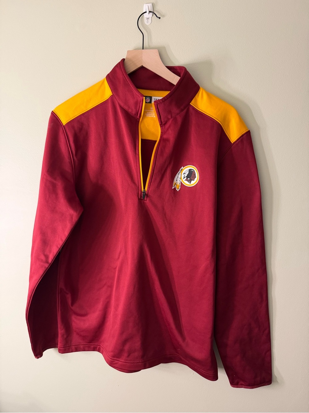 Redskins Quarter-Zip Pullover